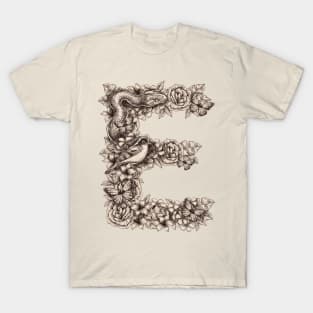 E letter illustration T-Shirt